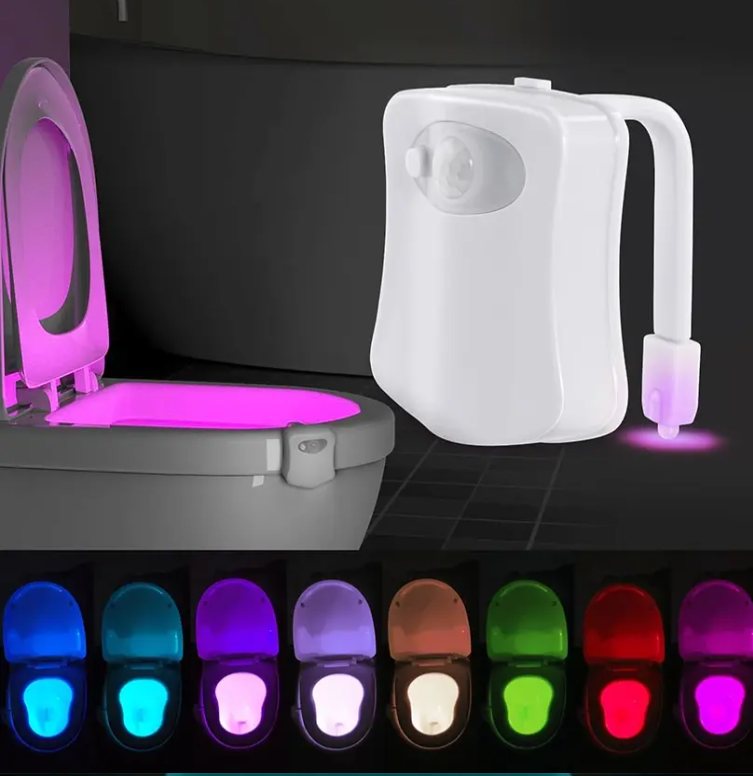 Motion Sensor Toilet LED Light 8 Colors