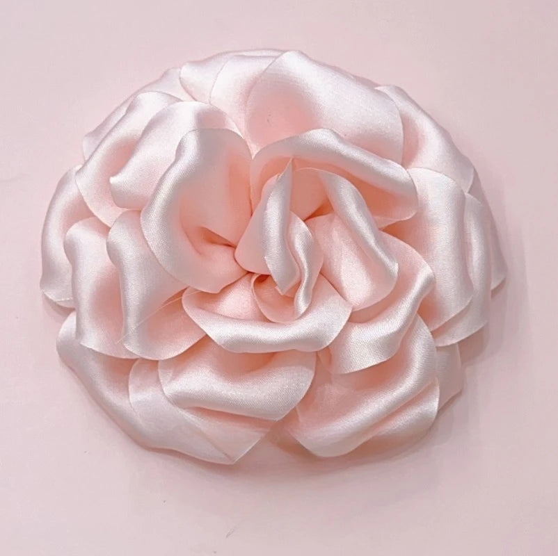 11CM Handmade Fabric Rose Flower Brooch Korean Fashion Corsage Lapel Pins for Women Accessories Wedding Party Jewelry
