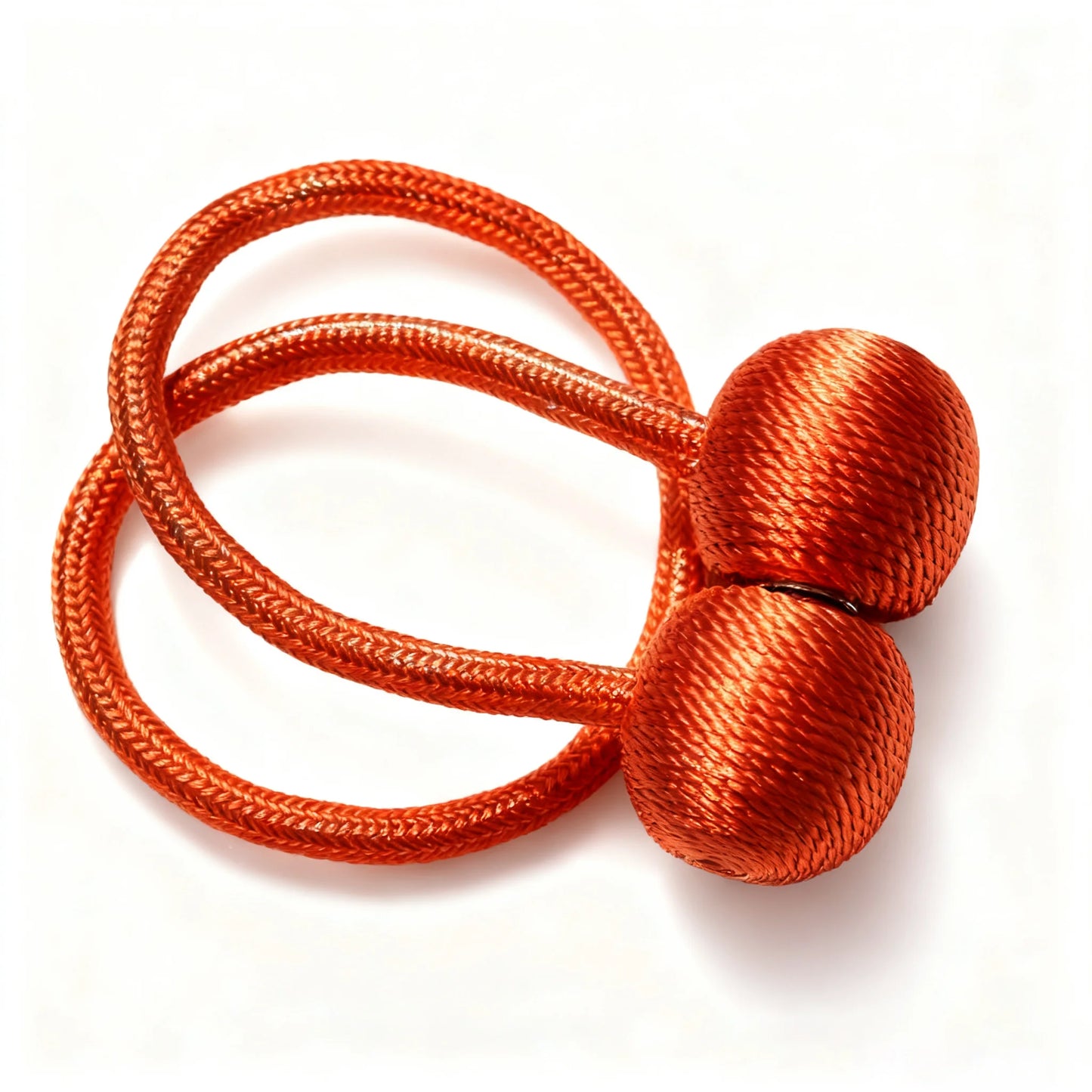 2pcs Magnetic Curtain Tiebacks, Ball Shape Rope Buckle, No Drilling Creative Curtain Straps, Multiple Colors Available