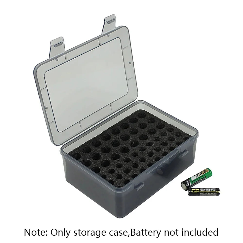 Multi Slot Battery Organizer Storage Case Holder 54 Slot AA AAA Battery Storage Organizer Box Home Drawer Organization Dispenser