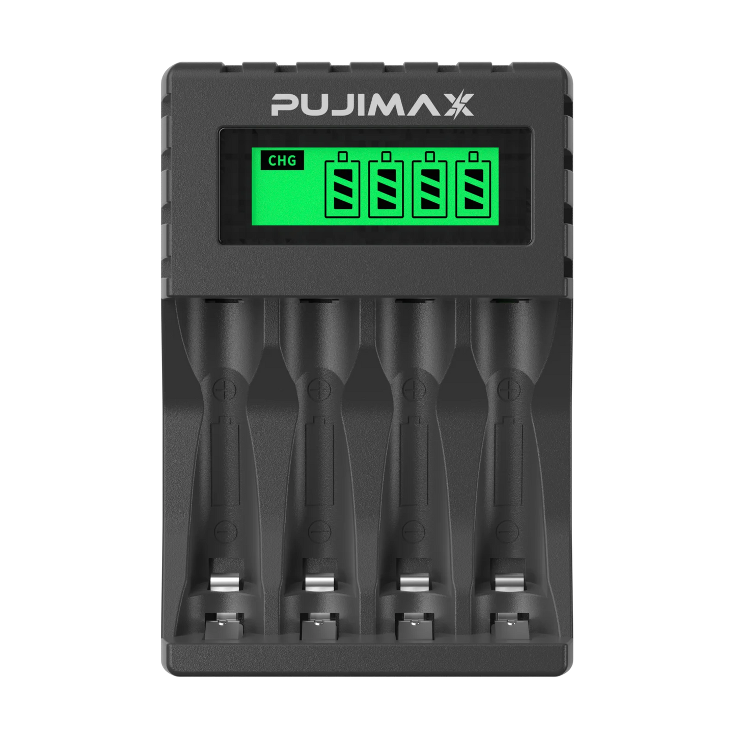 PUJIMAX 4 Slots 1.2V Smart Battery Charger LCD Display For AA/AAA NiCd NiMh Rechargeable Battery Portable Fast Charging Adapter