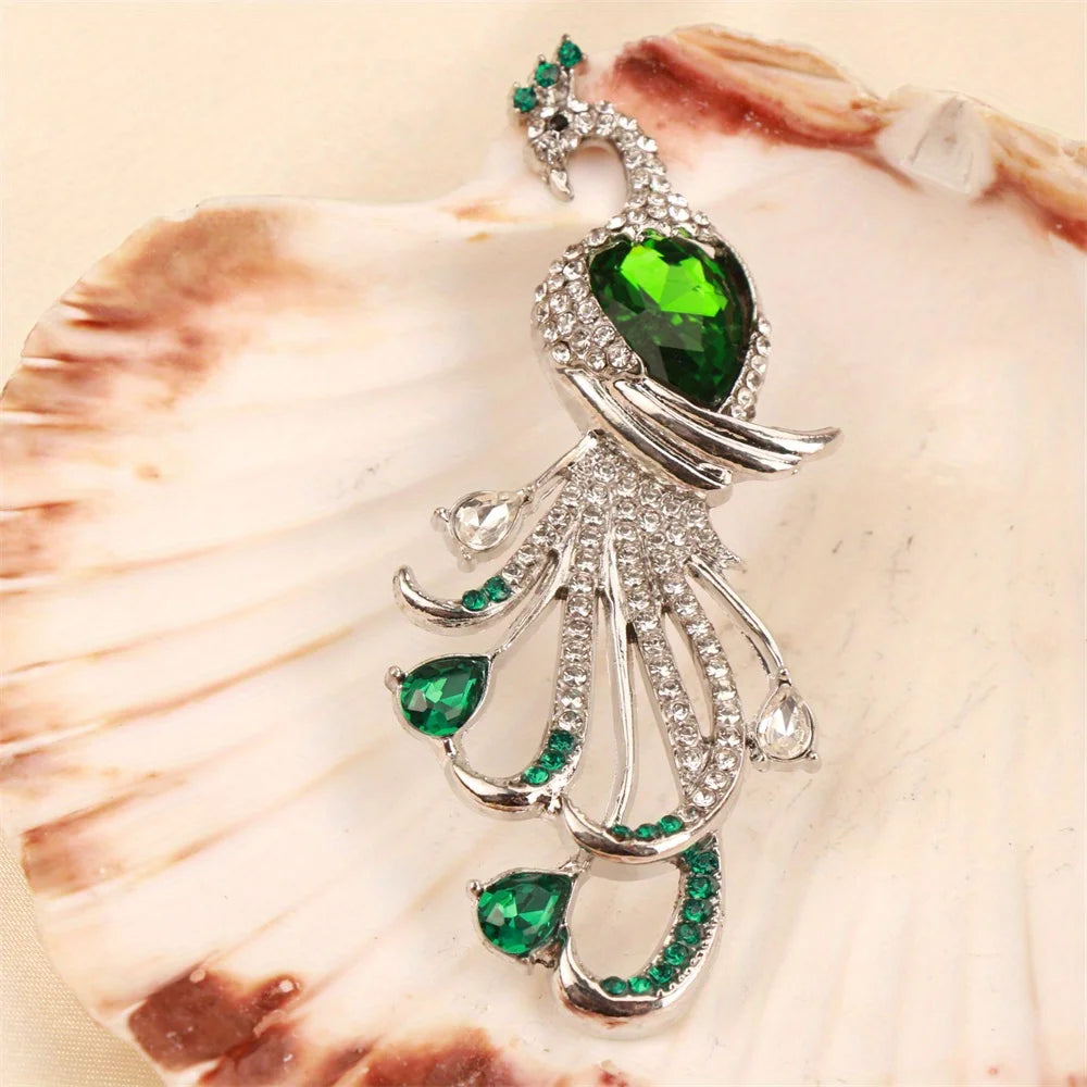 Baroque Luxury Peacock Phoenix Animal Design Men's Women's Brooch Pins,Jewelry AccessoriesWeddingHolidayPartyCoupleSurprise Gift