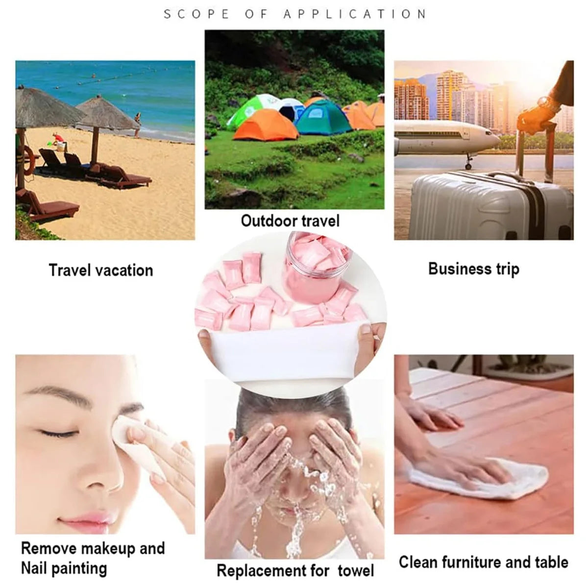 Compressed Towel Sheet Disposable Towel Face Towel Portable Compressed Absorbent Face Towel Suitable For Travel And Home Beauty