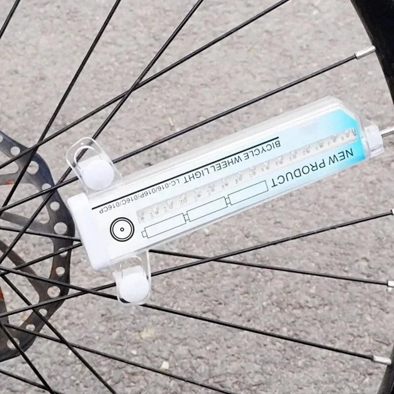 Bike Wheel Light Bicycle Spoke Light Safety Tire Light 30 Different Patterns Change Without Battery Waterproof Bike Accessories