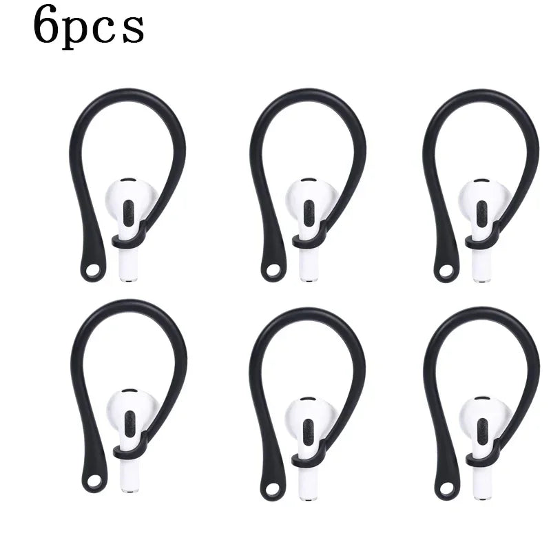 1/3/5/6Pairs Silicone Ear Hooks for Apple AirPods Pro Accessories Anti-fall Bluetooth Earphone Holder for AirPods 3 Earhooks