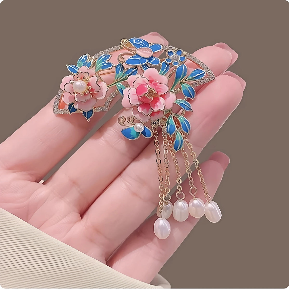 Elegant Luxury Embellished 3D Iris Flower Brooch Pin for Women Fashionable Accessory for Coats And Western Wear Chest Flower ...