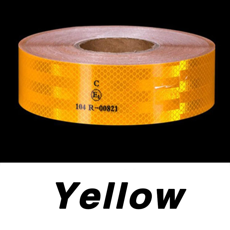5cm 104R High Intensity Reflective Conspicuity Warning Tape For Bike Truck Boats Trailer Self-Adhesive Waterproof Safety Tape
