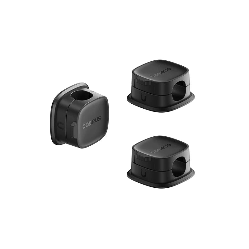 Baseus Cable Organizer Holder Magnetic Cable Smooth Adjustable Cord Holder Under Desk Cable Management Wire Keeper Cable Clips