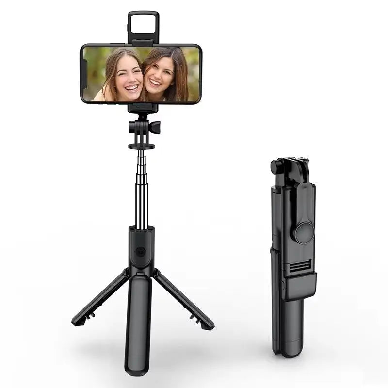 Wireless Selfie Stick for Smartphone 44 Inch Tripod with Bluetooth Remote Foldable Stand for Vlog Shooting Record