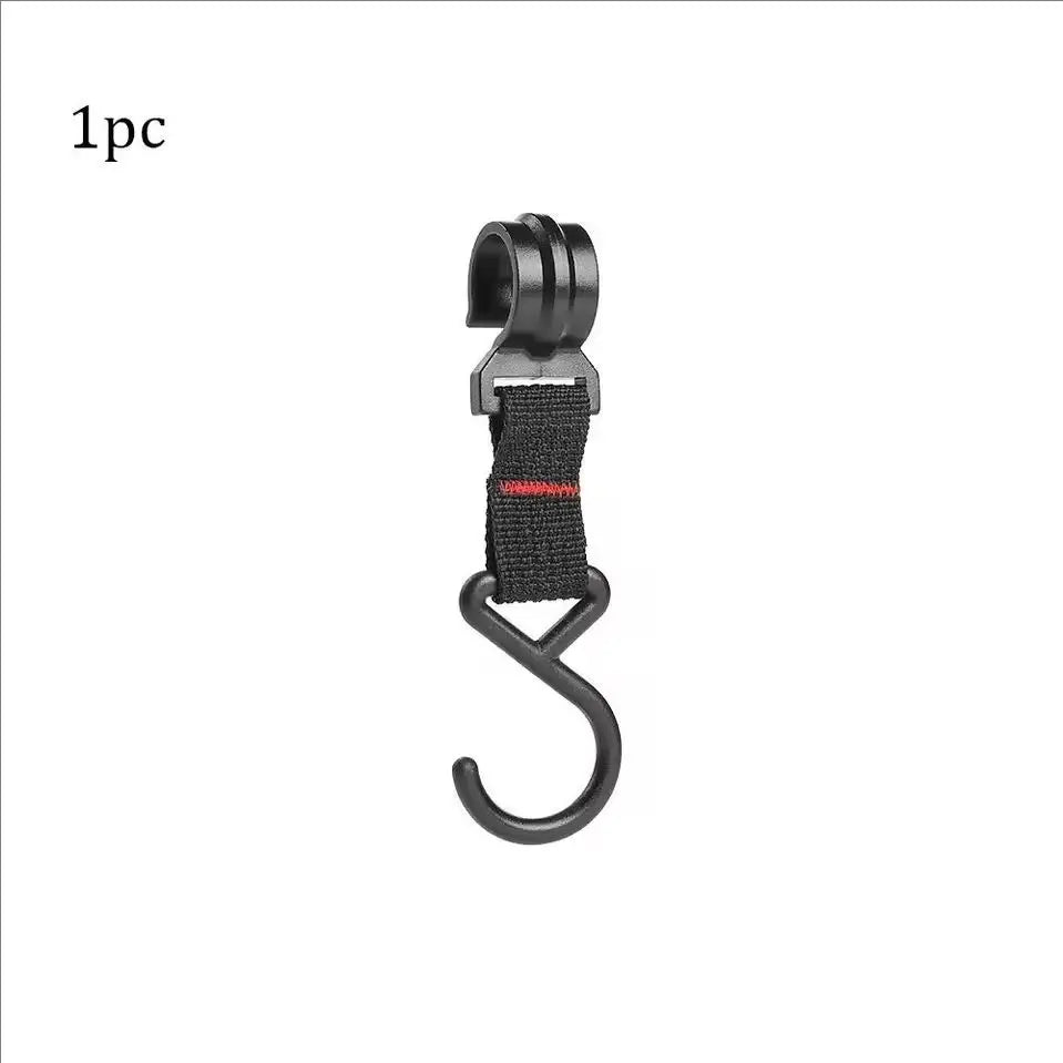 1/5pcs Black Rack Tool Detachable Finishing Hook Pot Pan Hanger Outdoor Camping S-Shaped Hanging Hooks Storage Buckle