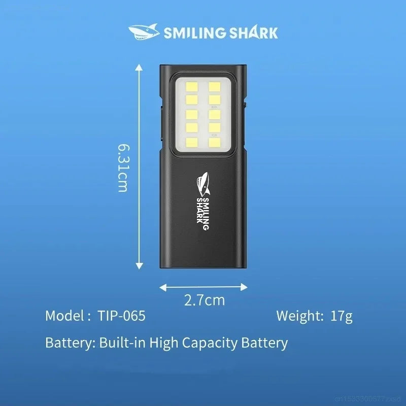 Mijia SMILING SHARK TIP065 Rechargeable Worklight COB Floodlight Pocket Flashlight with Clip Design Outdoor Camping Lamp Tools