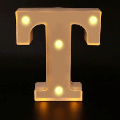 Alphabet LED Night Lights Luminous Number Letter Lamp 16cm Letter Light for Home Wedding Birthday Christmas Party Decoration