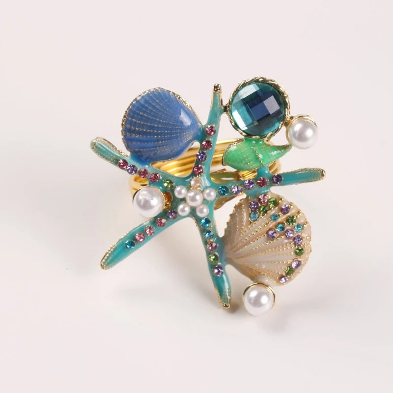 New Product Shell Animal Brooch and Starfish Pin Buckle