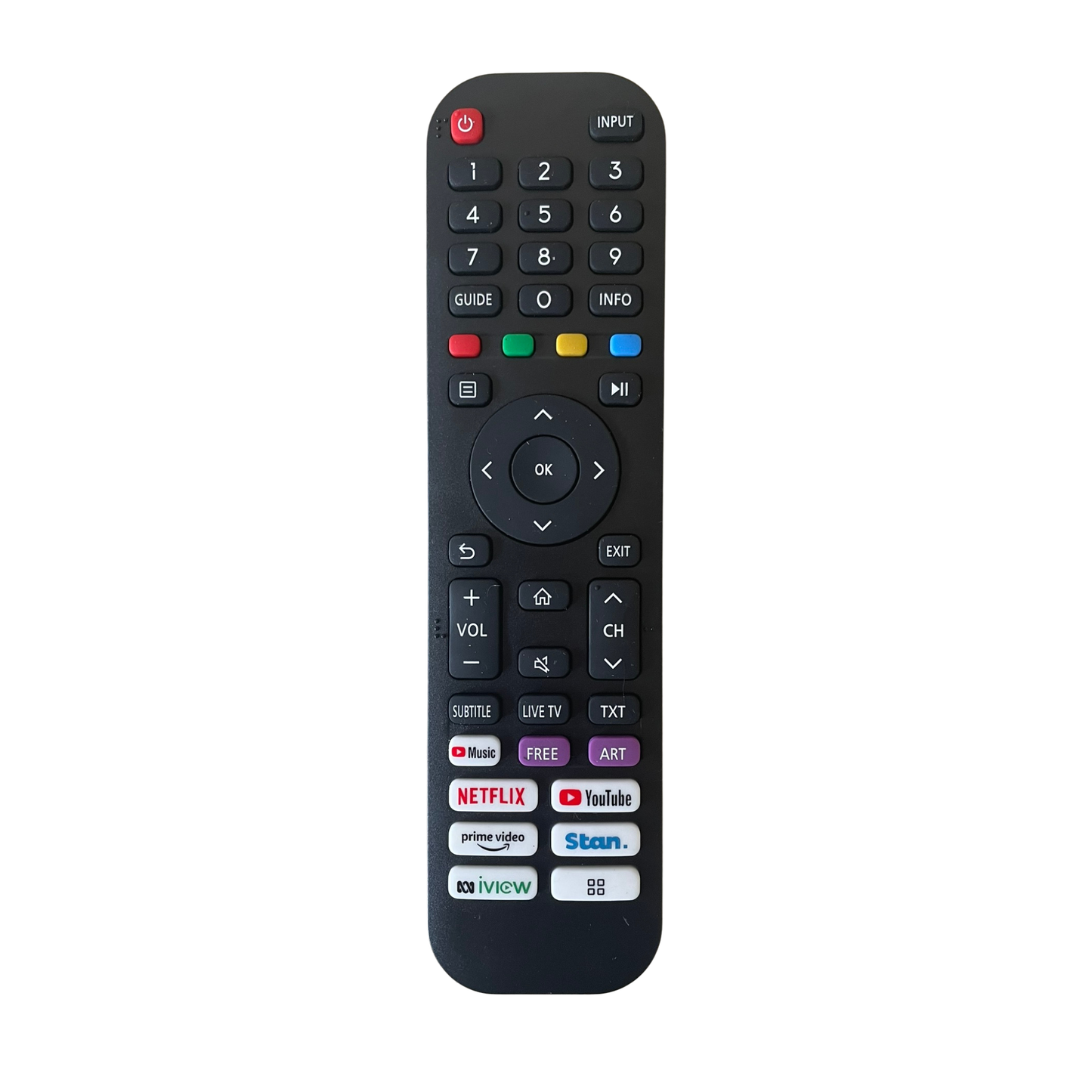 EN2Q30H Replacement Remote for Hisense VIDAA Televisions (EN2Q30H)