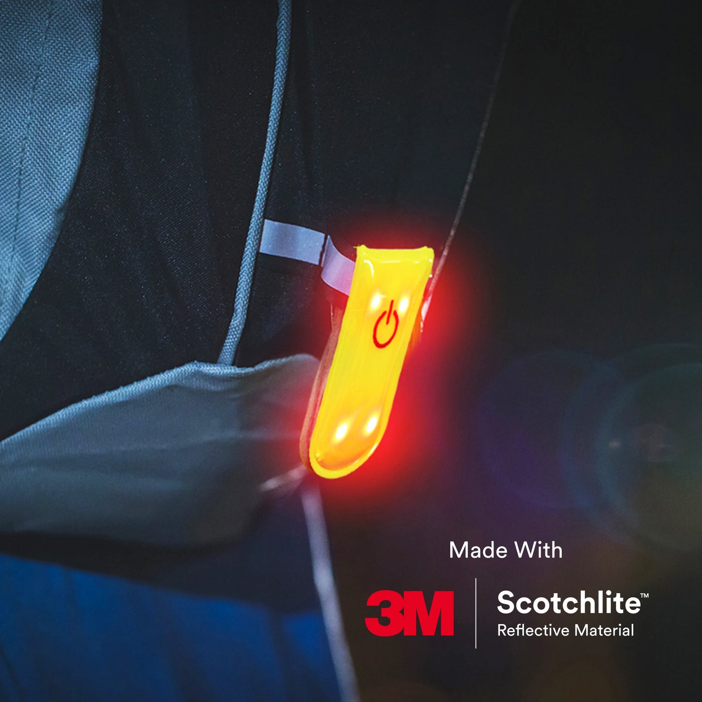 Salzmann Magnetic LED Clip, Reflective and practical Clip-On, Made with 3M Scotchlite
