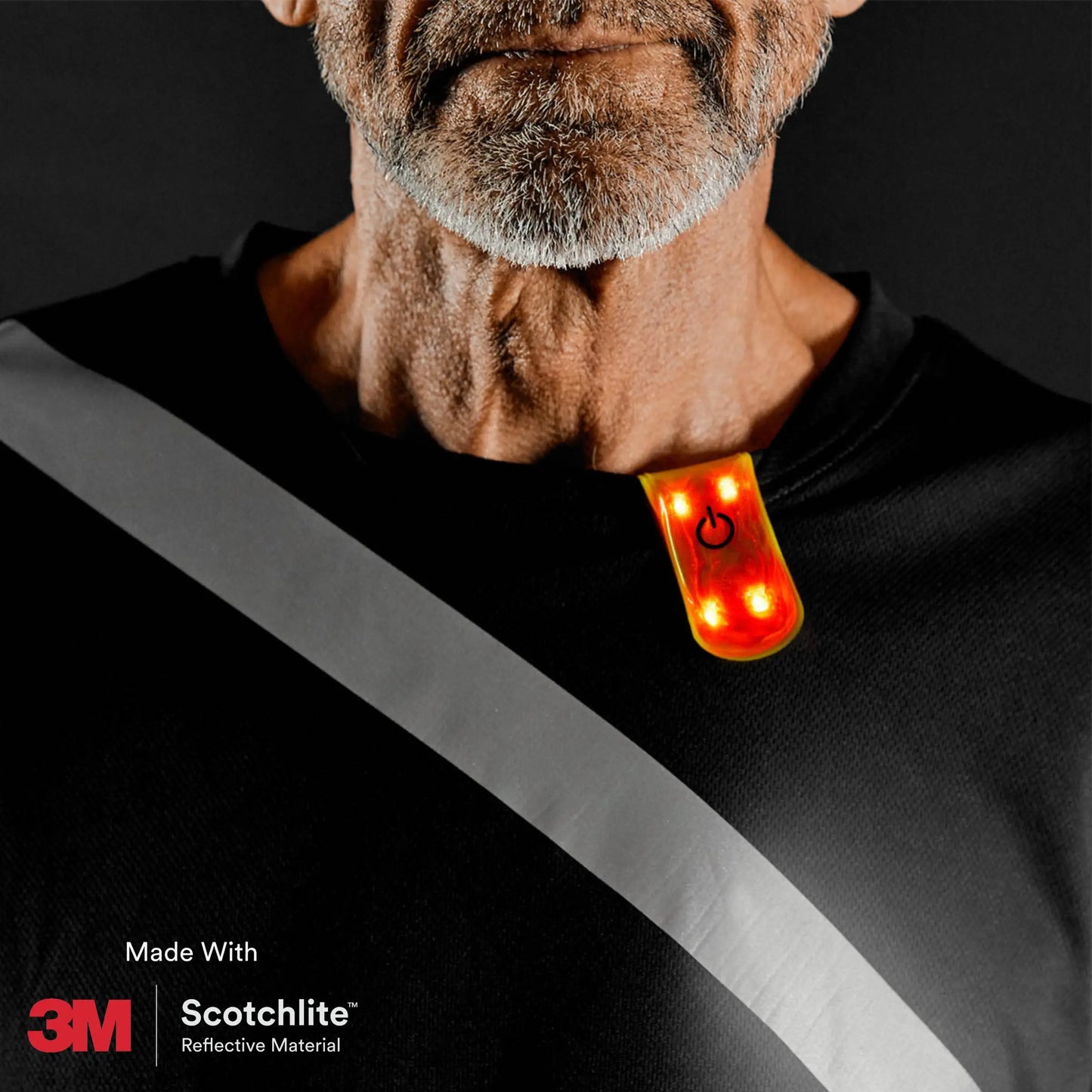 Salzmann Magnetic LED Clip, Reflective and practical Clip-On, Made with 3M Scotchlite