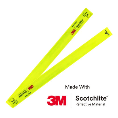 Salzmann High Visibility Reflective Slap Wrap – Safety Armband for Night Running, Cycling, Walking - Made with 3M Scotchlite