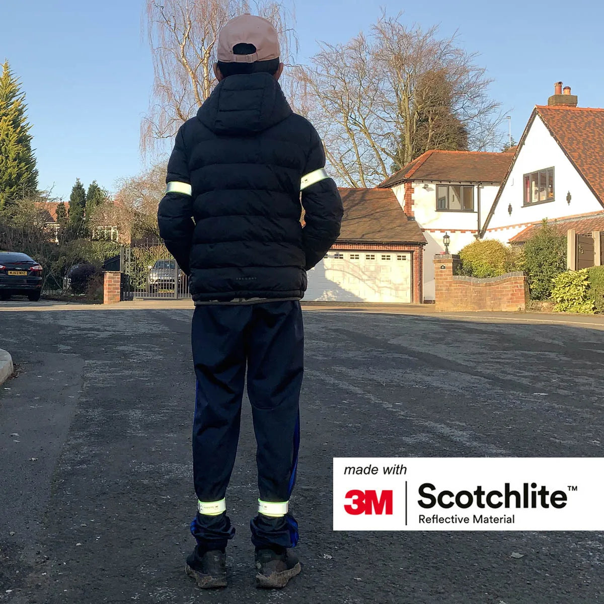 Salzmann High Visibility Reflective Slap Wrap – Safety Armband for Night Running, Cycling, Walking - Made with 3M Scotchlite