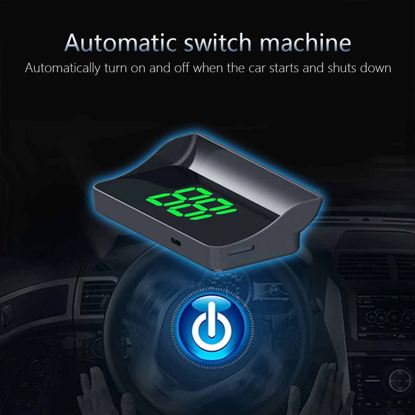 V9 car high-definition display KMH digital HUD windshield projection suitable for all automotive electronic components