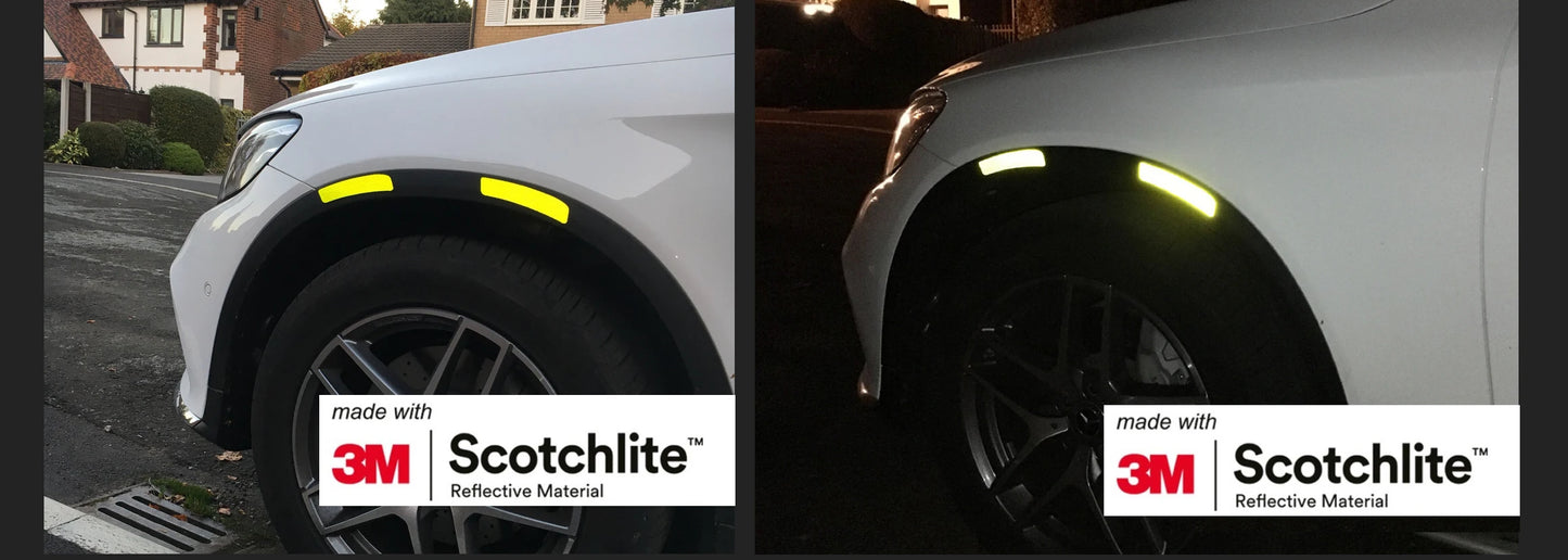 3M Diamond Grade Reflective Sticker Tape | 1M Length | High Visibility Safety Sticker for Car, Truck, Bike, Helmet