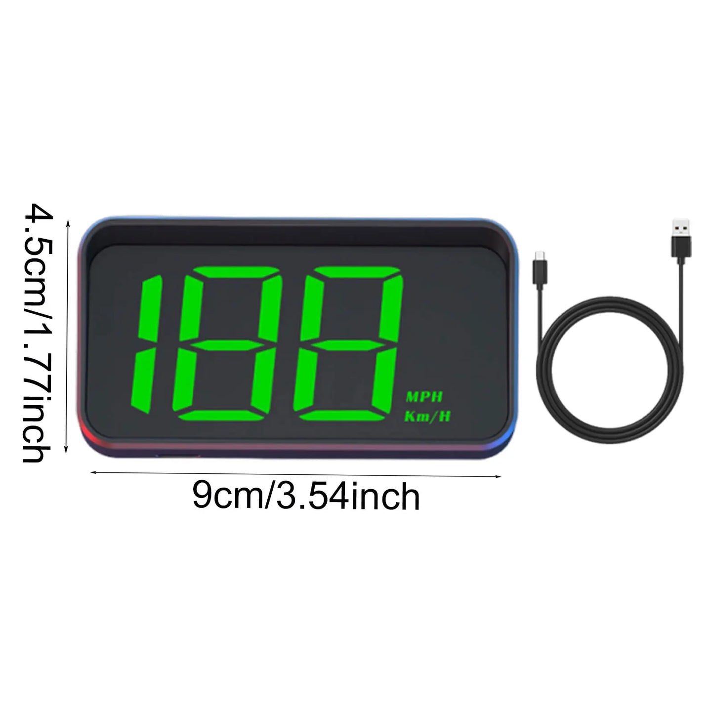V9 car high-definition display KMH digital HUD windshield projection suitable for all automotive electronic components