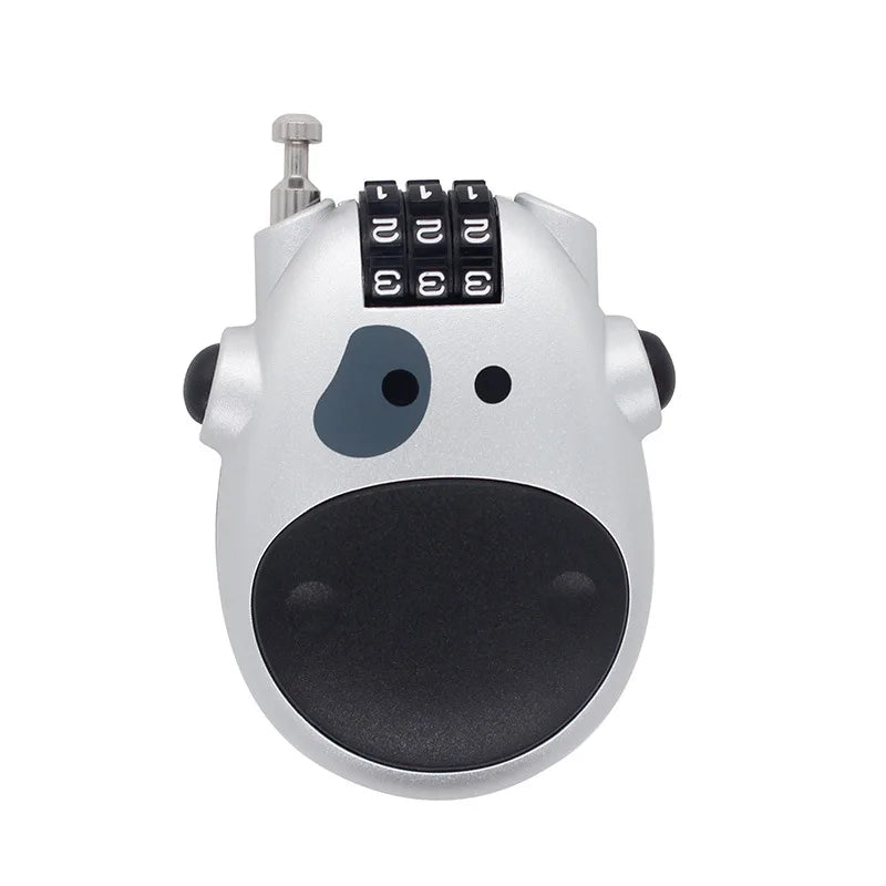 NeW Bicycle motorcycle steel wire rope cow lock retractable helmet lock fashion Durable Combination Lock Wire Lock Bike Accessor