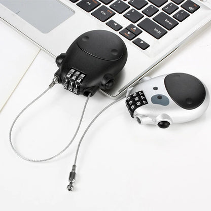 NeW Bicycle motorcycle steel wire rope cow lock retractable helmet lock fashion Durable Combination Lock Wire Lock Bike Accessor