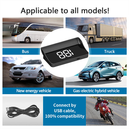 V9 car high-definition display KMH digital HUD windshield projection suitable for all automotive electronic components