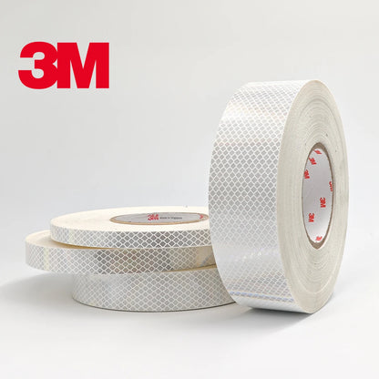 3M Diamond Grade Reflective Sticker Tape | 1M Length | High Visibility Safety Sticker for Car, Truck, Bike, Helmet