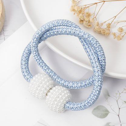2pcs magnetic curtain tiebacks, a pair set, French-style mutual attraction premium gathering ropes, no drilling required.