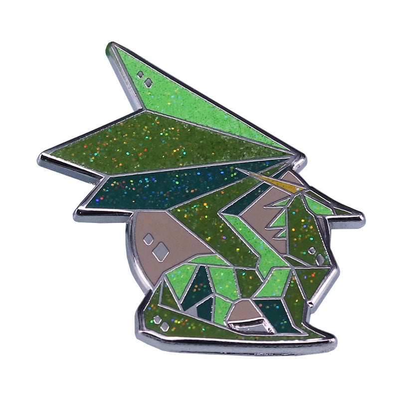 Spyro Crystal Dragon Glitter Badge Gamers Wonderful Collection