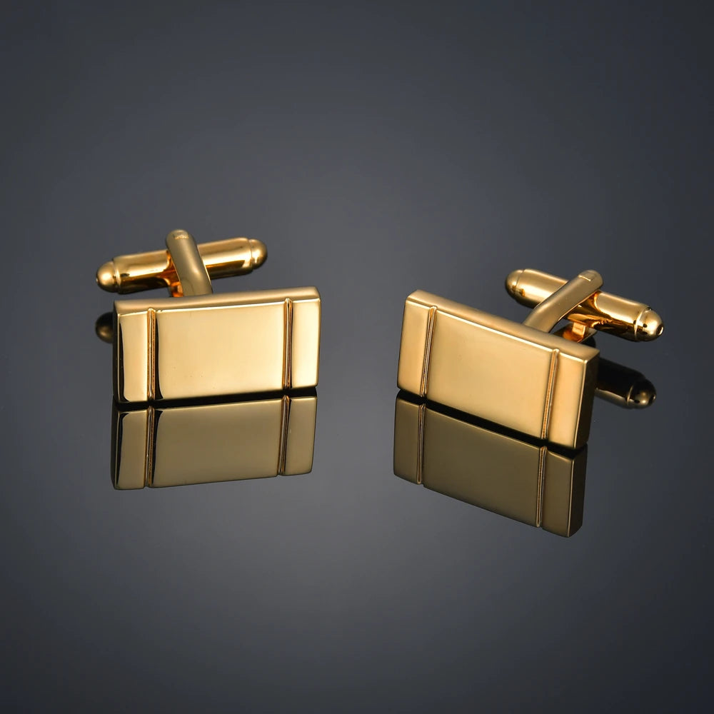 New Luxury Shirts Cuff Links for Mens Christmas Santa Claus Wedding Cufflinks Movie Magic/Gold Leaf/Crown Suit Button Jewelry