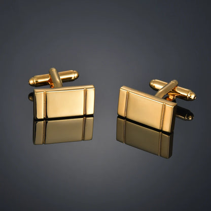 New Luxury Shirts Cuff Links for Mens Christmas Santa Claus Wedding Cufflinks Movie Magic/Gold Leaf/Crown Suit Button Jewelry