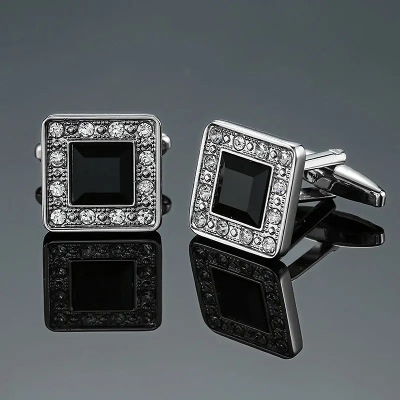 High end brand fashion men's mage shirt Cufflinks high quality crystal zircon Cufflinks wholesale / retail