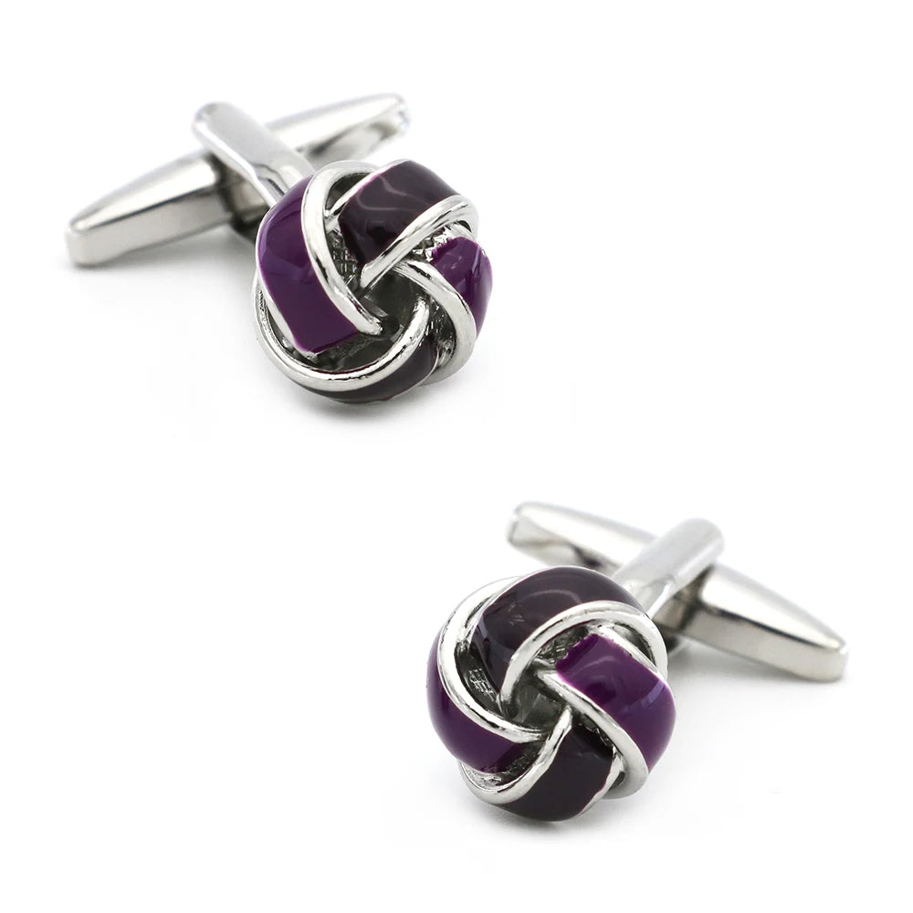 Black Cufflinks for men fashion knot design top quality copper hotsale cufflinks whoelsale&retail