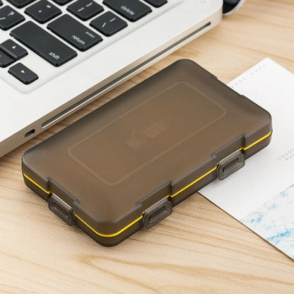 AA Battery Storage Case Holder Organizer Compact PC Battery Box for 8pcs AA or 14500 Batteries Water-Resistant and Easy to Carry