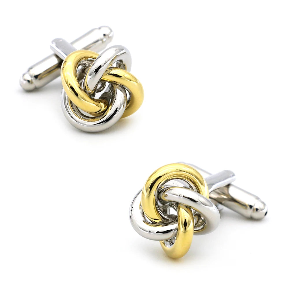 Black Cufflinks for men fashion knot design top quality copper hotsale cufflinks whoelsale&retail