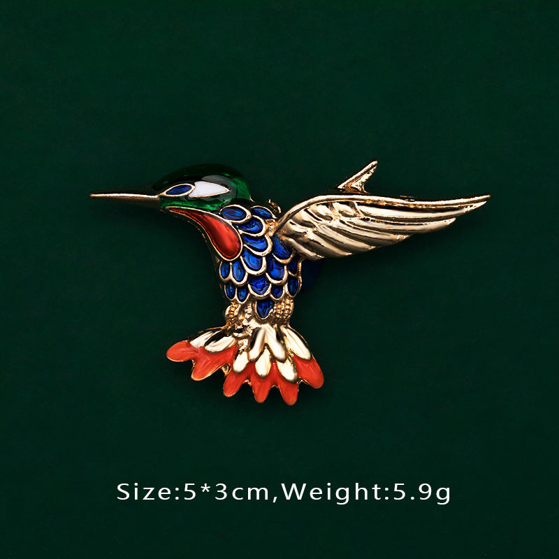 Creative Enamel Female Suit Bird Dragonfly Animal Pin Brooch Fashion Woman Girl Bag School Bag Brooches Accessories