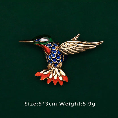 Creative Enamel Female Suit Bird Dragonfly Animal Pin Brooch Fashion Woman Girl Bag School Bag Brooches Accessories