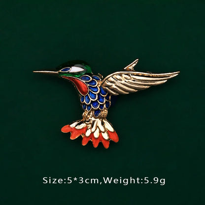 Creative Enamel Female Suit Bird Dragonfly Animal Pin Brooch Fashion Woman Girl Bag School Bag Brooches Accessories