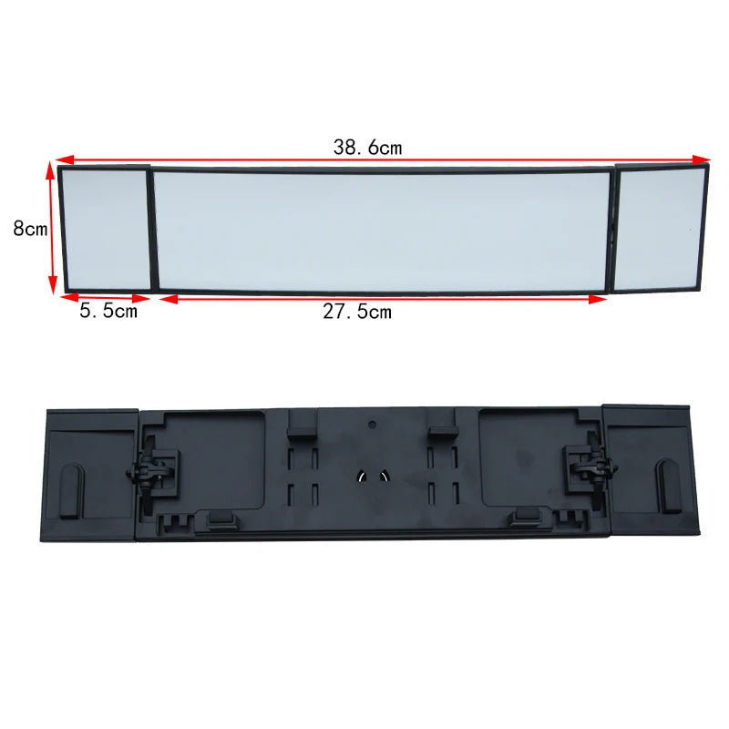 Car Clip On Rear View Mirror Convex Mirror Driving Safety Universal Wide Angle Rear View Mirror Auto Car Interior Mirrors