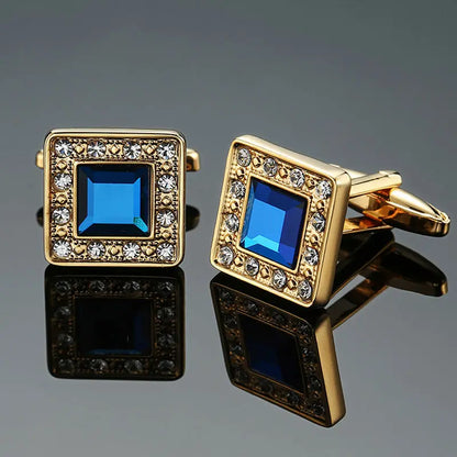 High end brand fashion men's mage shirt Cufflinks high quality crystal zircon Cufflinks wholesale / retail