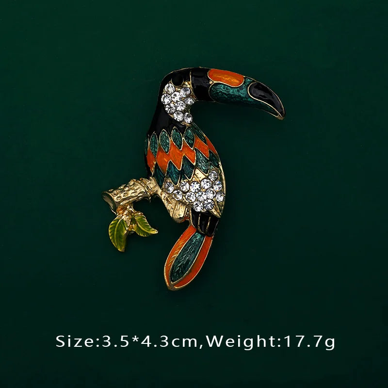Creative Enamel Female Suit Bird Dragonfly Animal Pin Brooch Fashion Woman Girl Bag School Bag Brooches Accessories