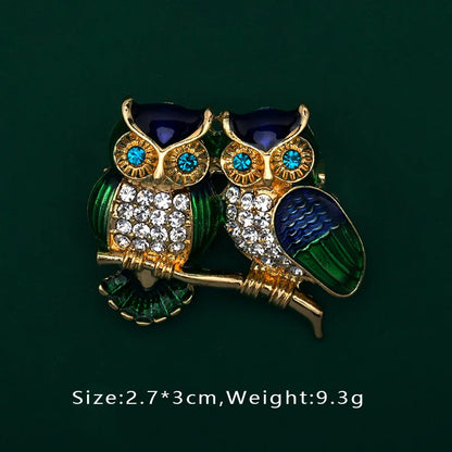 Creative Enamel Female Suit Bird Dragonfly Animal Pin Brooch Fashion Woman Girl Bag School Bag Brooches Accessories