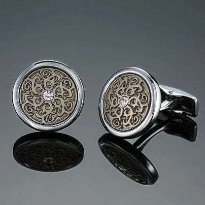 High end brand fashion men's mage shirt Cufflinks high quality crystal zircon Cufflinks wholesale / retail