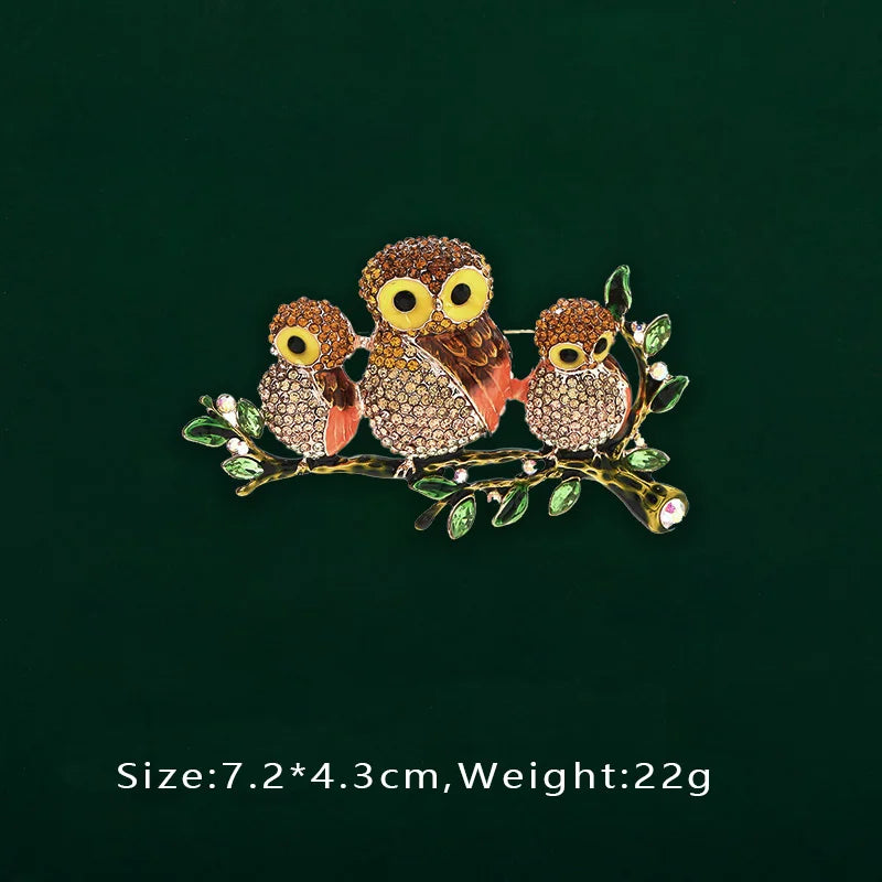 Creative Enamel Female Suit Bird Dragonfly Animal Pin Brooch Fashion Woman Girl Bag School Bag Brooches Accessories