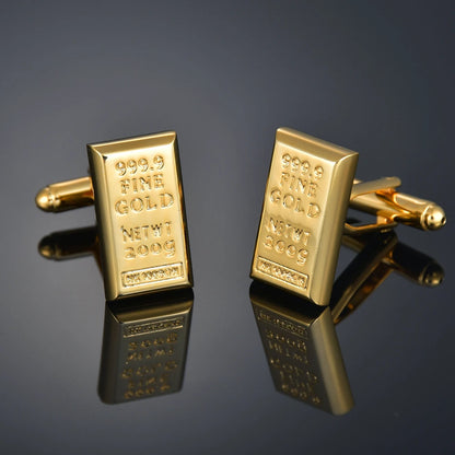 New Luxury Shirts Cuff Links for Mens Christmas Santa Claus Wedding Cufflinks Movie Magic/Gold Leaf/Crown Suit Button Jewelry