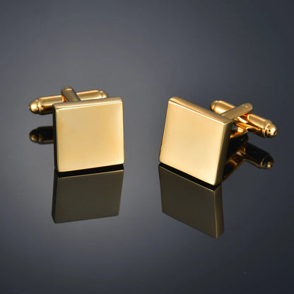 New Luxury Shirts Cuff Links for Mens Christmas Santa Claus Wedding Cufflinks Movie Magic/Gold Leaf/Crown Suit Button Jewelry