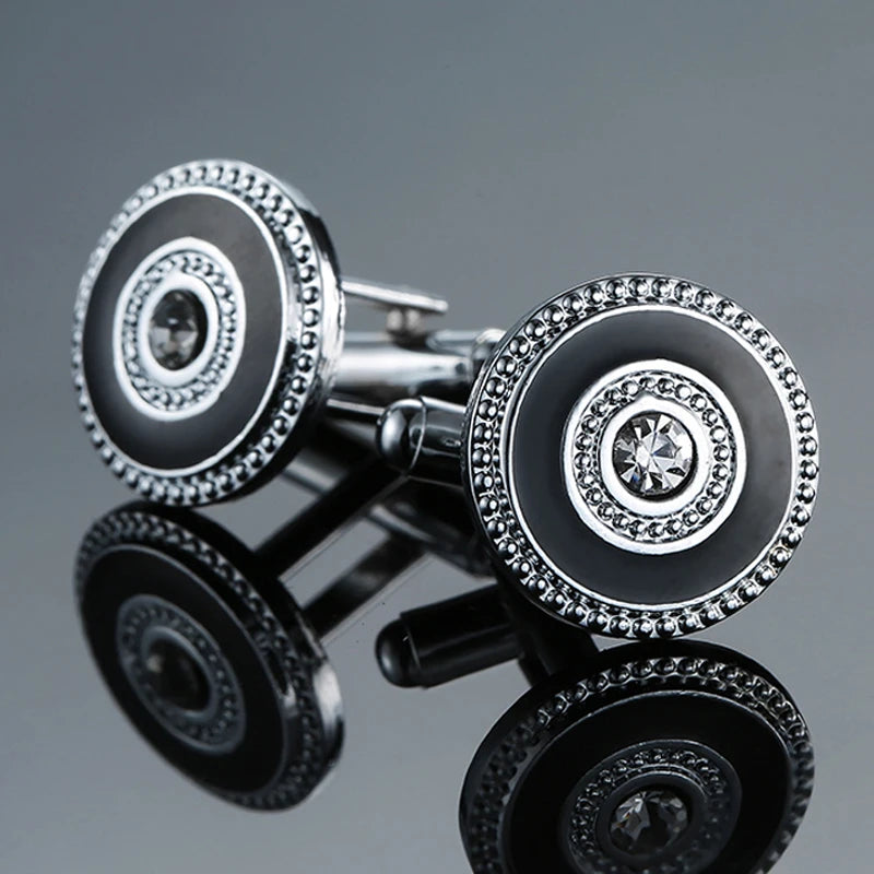 High end brand fashion men's mage shirt Cufflinks high quality crystal zircon Cufflinks wholesale / retail