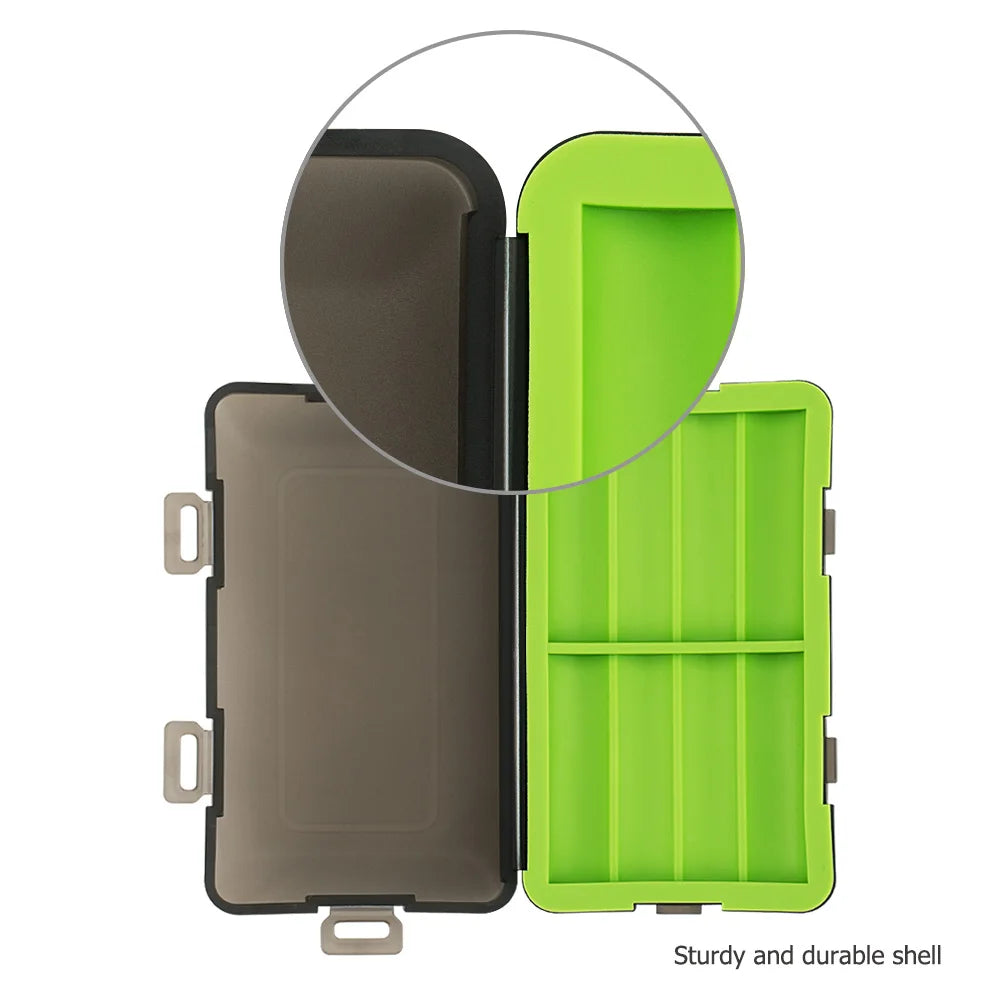 AA Battery Storage Case Holder Organizer Compact PC Battery Box for 8pcs AA or 14500 Batteries Water-Resistant and Easy to Carry